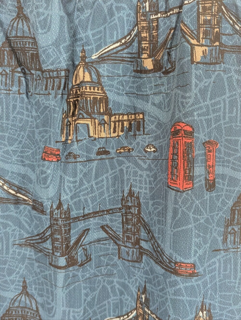 Boden London Cityscape Mille Skirt Sz 6L - Picture 4 of 7
